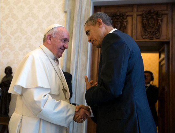 Pope francis obama large